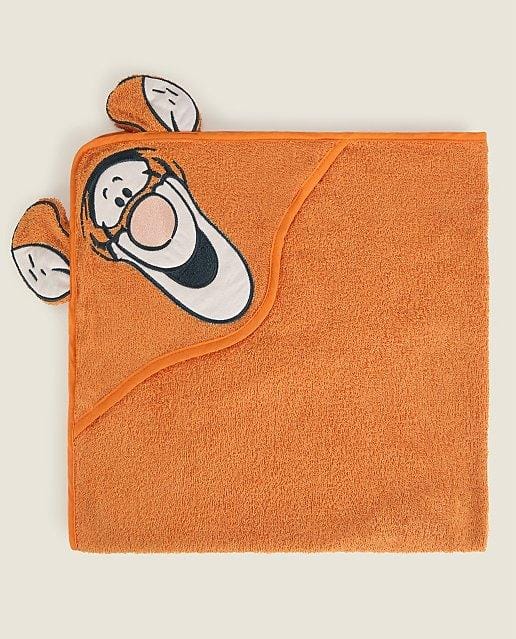 Disney Winnie the Pooh Tigger Orange Hooded Towel