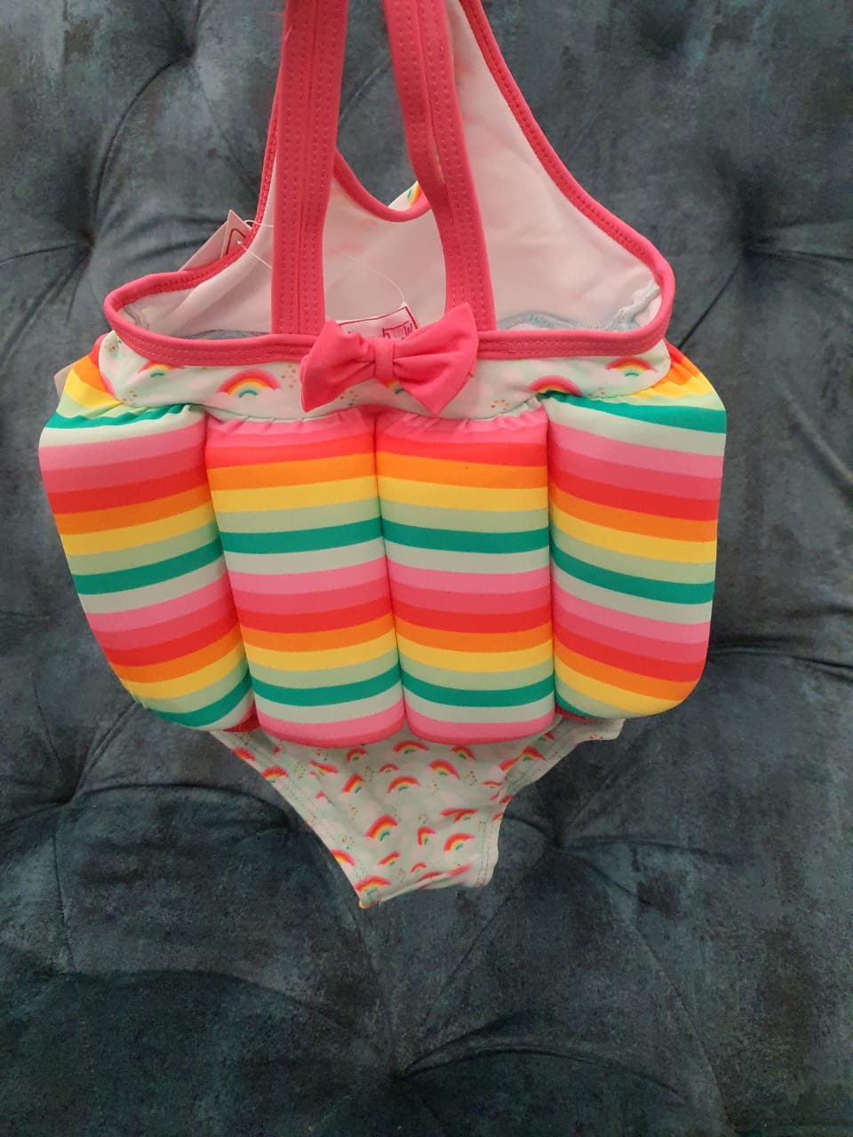 Rainbow Swimming Costume with Floaters