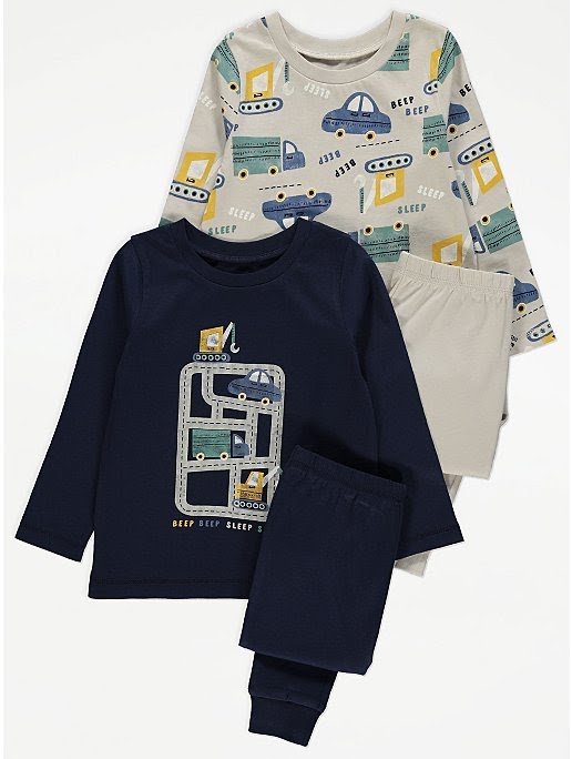 GEORGE vehicle print Pyjamas 2 Pack